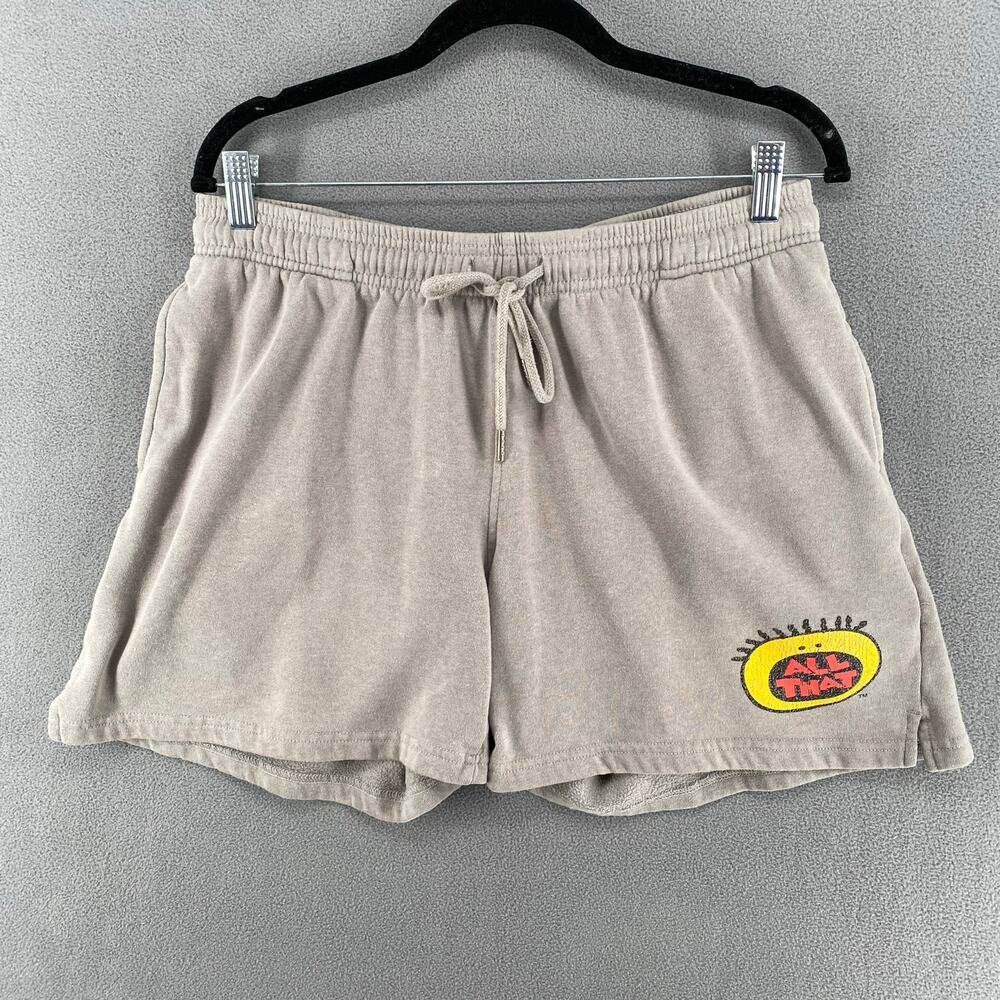 Nickelodeon All That 90s Show‎ Pull On Athletic Shorts Mens Extra Large Grey